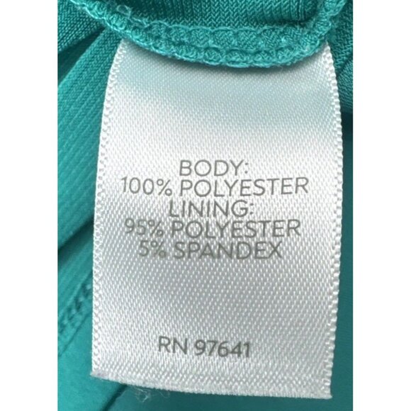 J. Jill Wearever Collection Womens Teal Pullover Flutter Sleeve Blouse Top Sz L - Picture 6 of 9